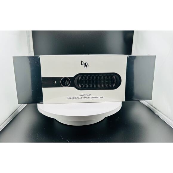 L’ange Smooth-It 2-in-1 Digital Straightening Comb – Black – NEW in Box! - Picture 1 of 2